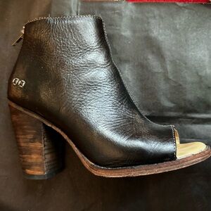 BED|STU Leather open toe booty. Gently worn, size 8
